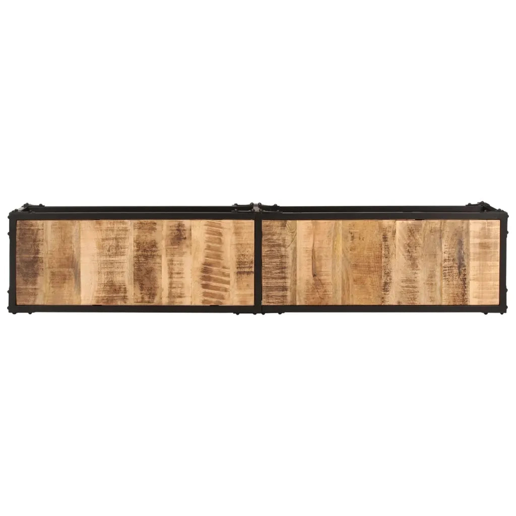 Mobile TV | Armadietto TV | Mobile Porta TV 150x30x41 cm in Legno Massello di Mango