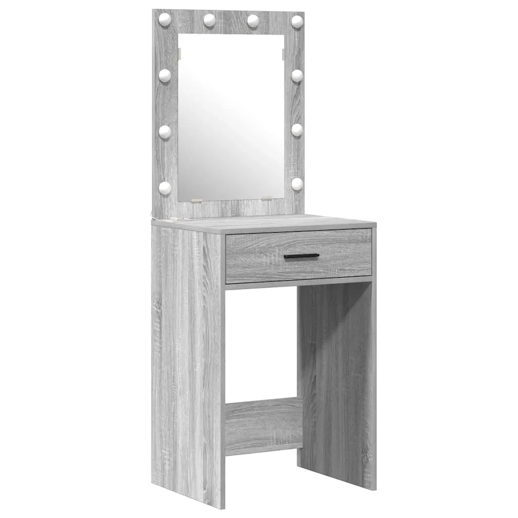 Toeletta | Tavolo da Trucco con cassetto 2 pz Grigio 50 x 41 x 135 cm