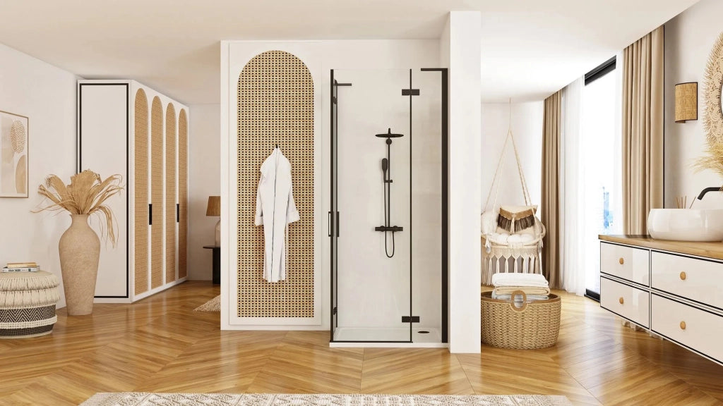 Cabina Doccia Rea Hugo Double Black 90x90