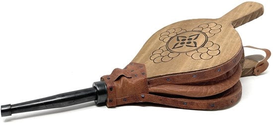 Ventilatore per Camino 43 cm - Ventilatore per Camino Aperto - Materiale Legno Naturale - Prodotto in Spagna - Impresa Familiare - Soluzioni Funzionali - Camino Ventilatore