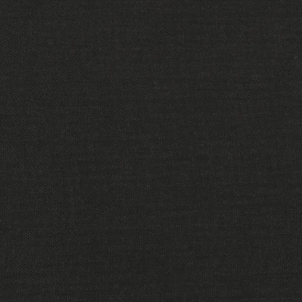 Divano Letto a 2 Posti Nero in Tessuto 375867