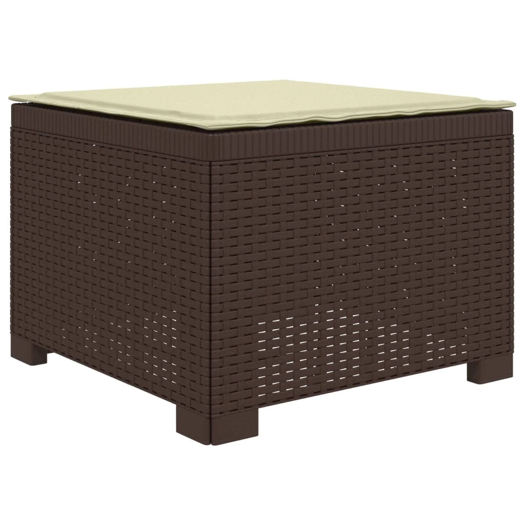 Divano da giardino 4 posti con cuscini aspetto rattan PP 3443930