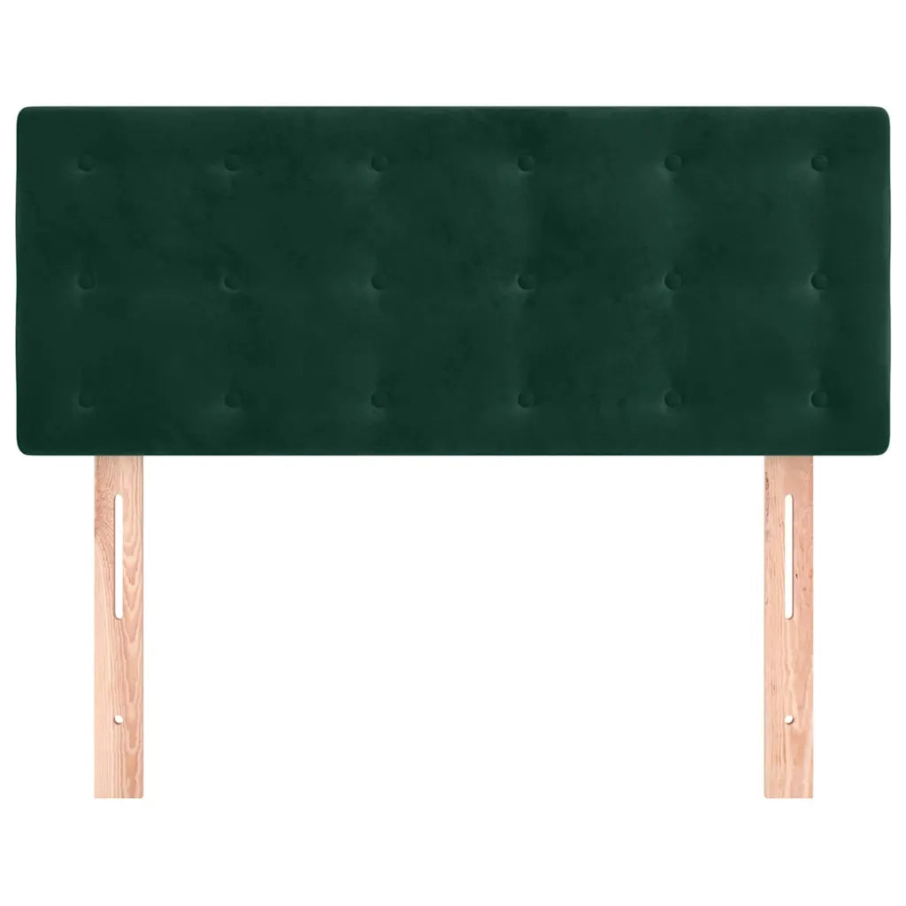 Testiera-Testata-Testiera Decorativa Verde Scuro 80x5x78/88 cm in Velluto 299490