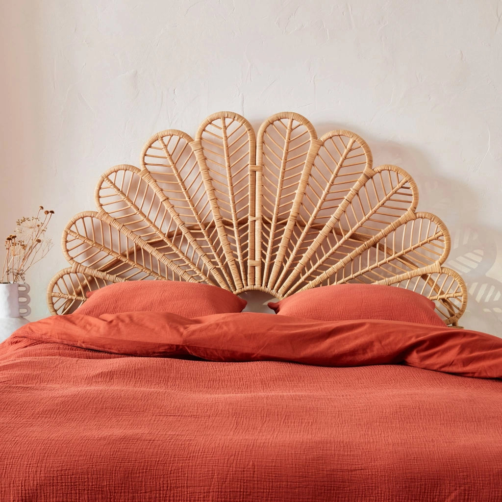 Testata in rattan naturale