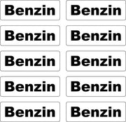 Etichette per liquidi e carburanti - 10 pezzi - uso multifunzionale