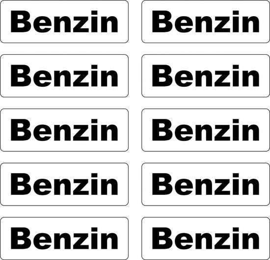 Etichette per liquidi e carburanti - 10 pezzi - uso multifunzionale