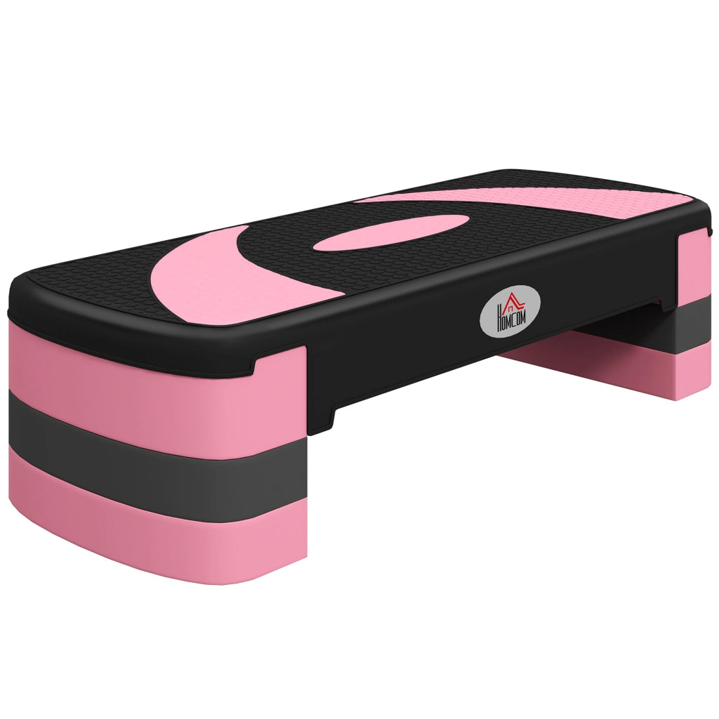 Stepper fitness ¨C Minimal ¨C 80x31x20 cm nero rosa chiaro