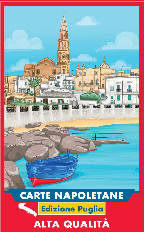 Carte Da Gioco Napoletane Edizione Puglia, Modiano Carte Napoletane, Scatolo Rosso, Alta qualità