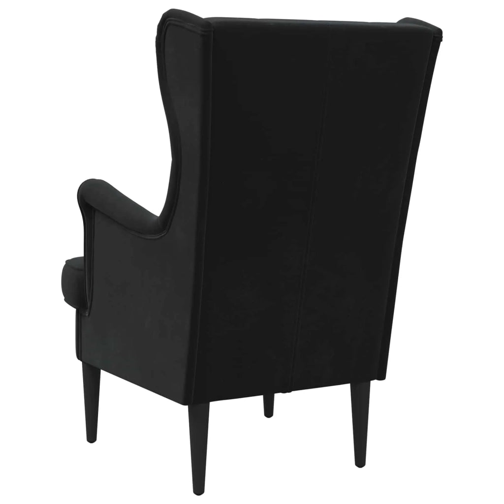 Poltrona | Sedia Relax Nero Velluto