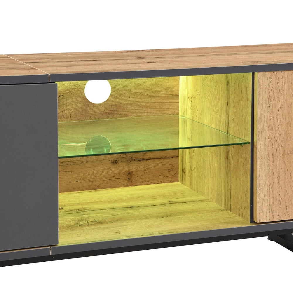 Mobile TV con LED ¨C Xylo ¨C Vetro, Design Soggiorno