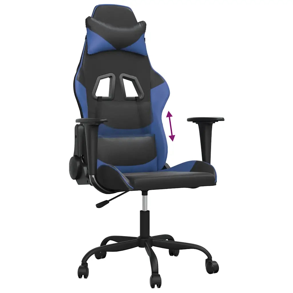 Sedia da Gaming | Sedia da e-sports Nera e Blu in Similpelle