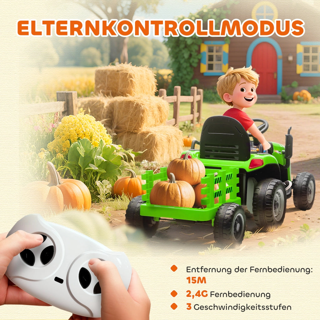 Trattore Elettrico per Bambini ¨C Minimal ¨C Verde