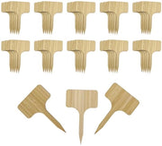 Etichette per piante 50 pezzi - Bamboe - Per piante esterne - Etichette per semi - Ecologiche - Resistenti all'acqua - Etichette per piante