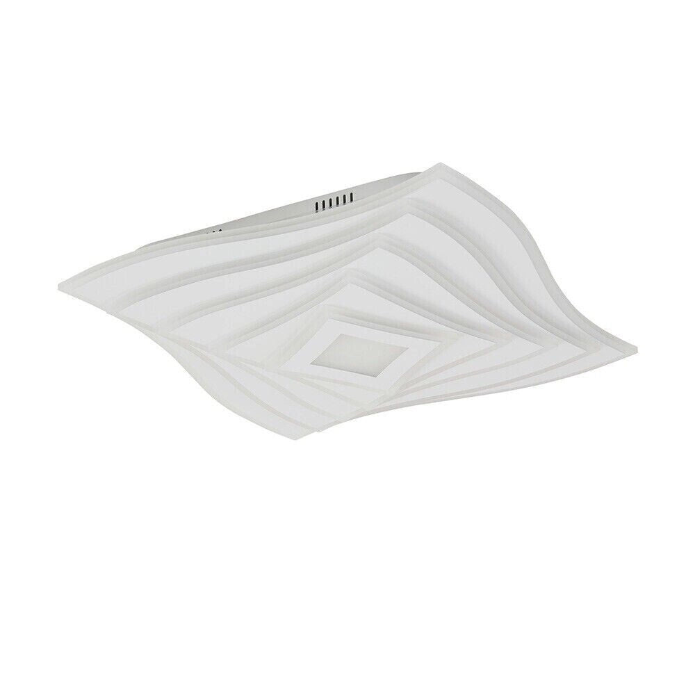 Lampadario Plafoniera Illuminazione quadrata Led Moderno 75W Luce Per Soffitto dimmerabile con telecomando