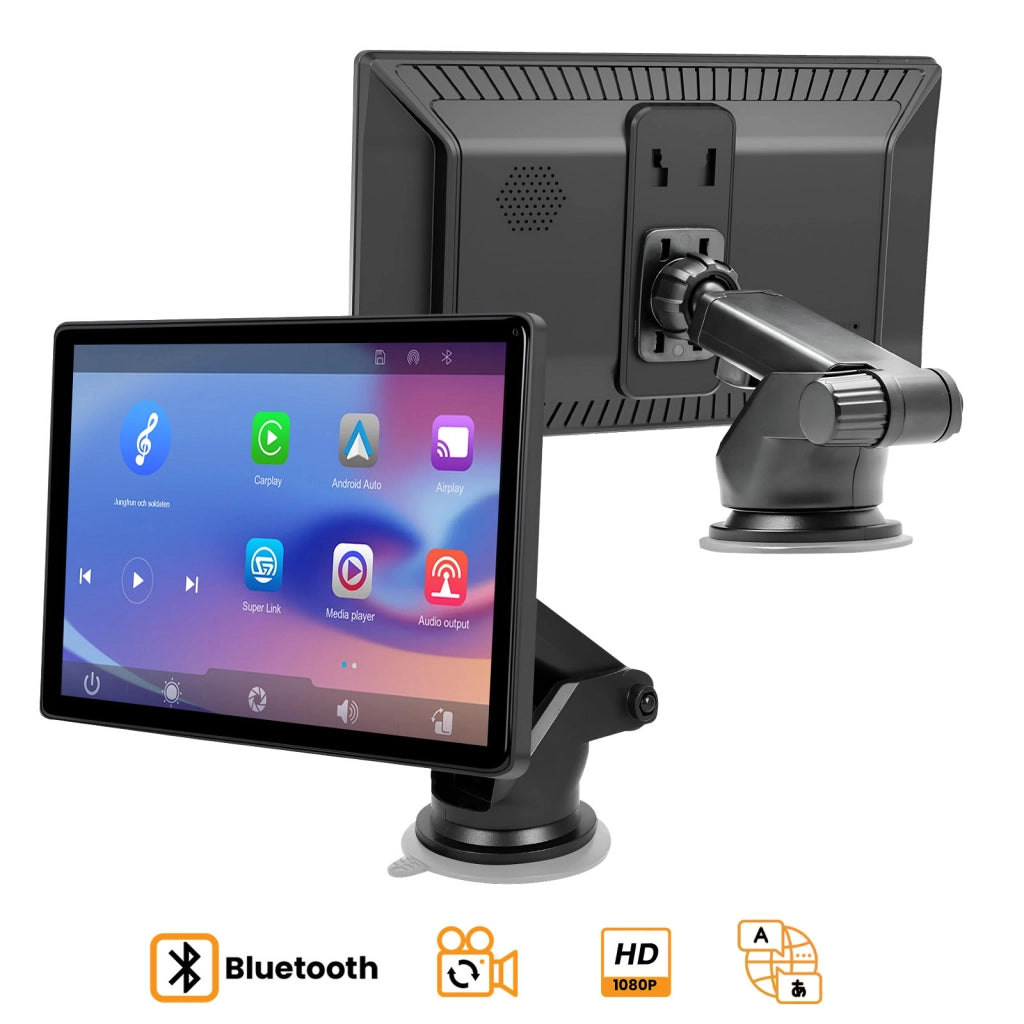 Schermo touch 8" per CarPlay e Android Auto Nero Avizar