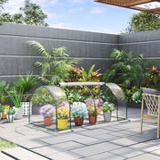 Serra da giardino verde in acciaio e plastica 200x100x80 cm