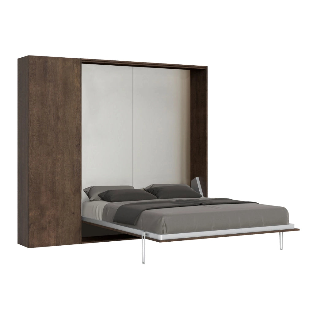 Letto Matrimoniale a Scomparsa Salvaspazio Kentaro H210 cm Marrone