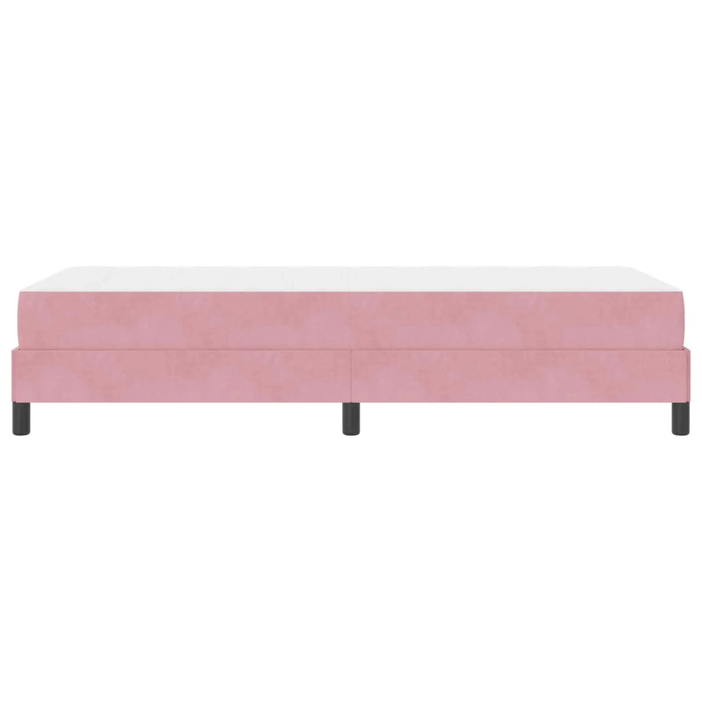 Letto a molle con materasso Rosa 80 x 200 cm Tessuto 3398658