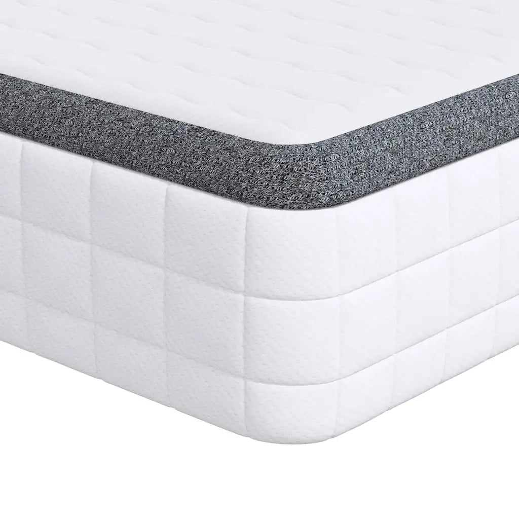 Materasso 2 pcs Bianco e Grigio 80 x 200 cm Molla Bonell 4106444