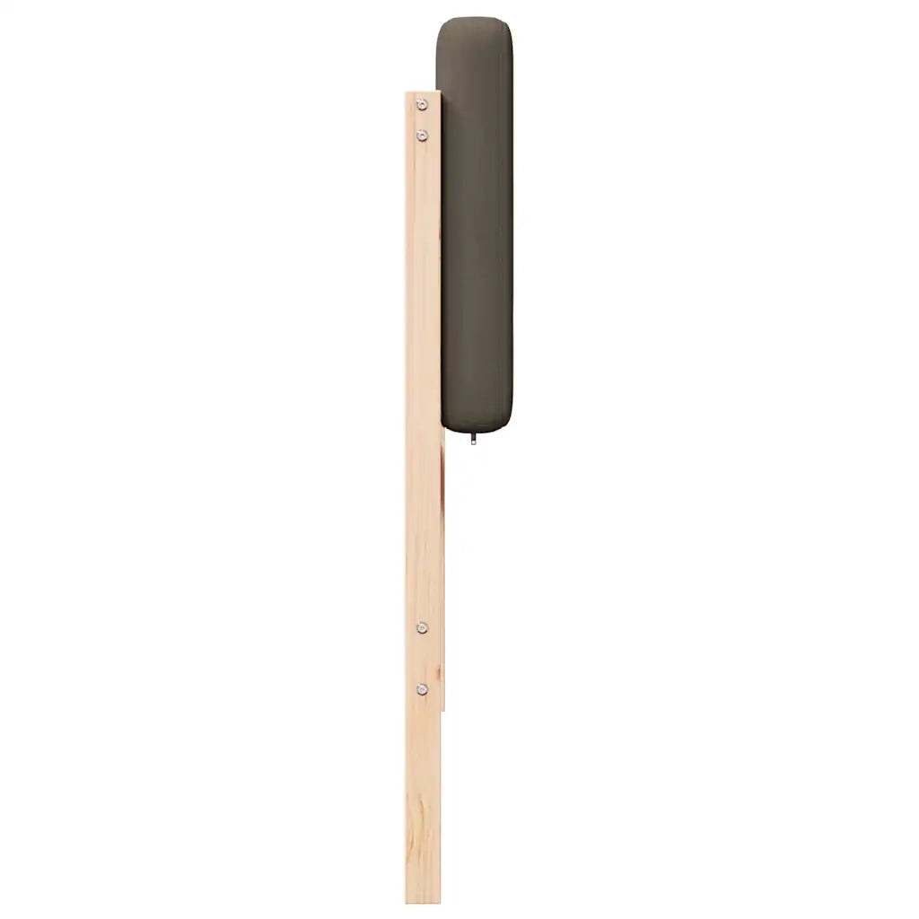 Testiera | Testata imbottita Marrone e taupe 75 cm Pino massello