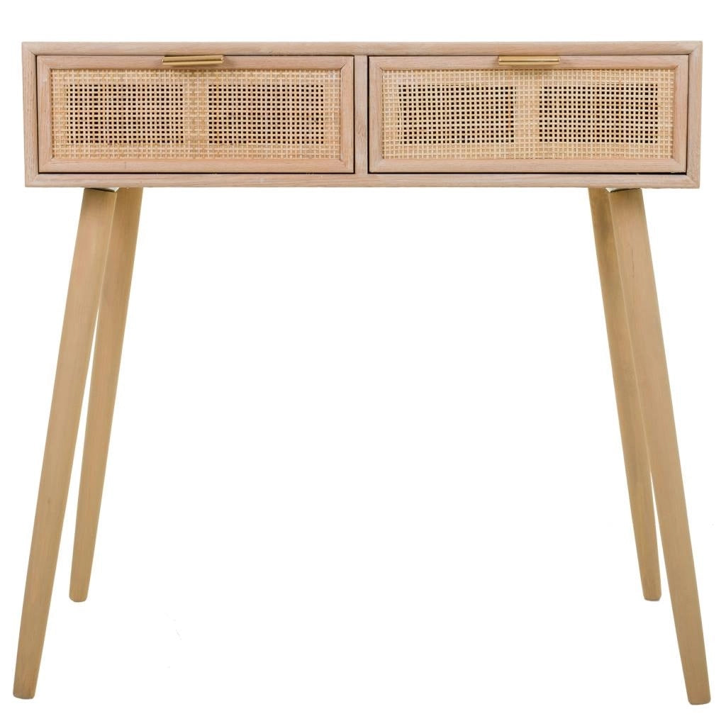 Mobile ingresso in MDF e griglia, marrone, 80x42x79