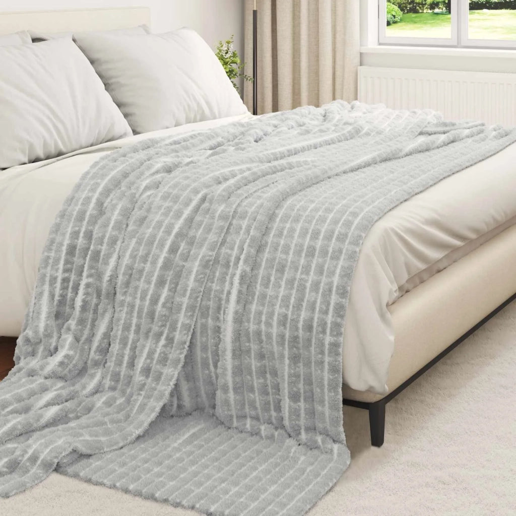 Coperta Grigio 270 x 240 cm Panno