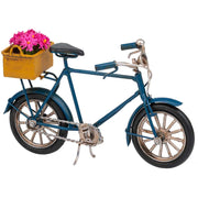 Bicicletta in metallo blu 16x7x10h