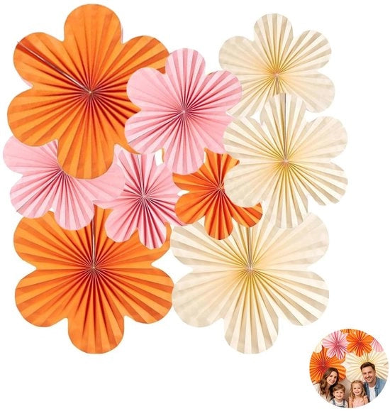 Decorazioni in Papier per Feste - 9 Pezzi