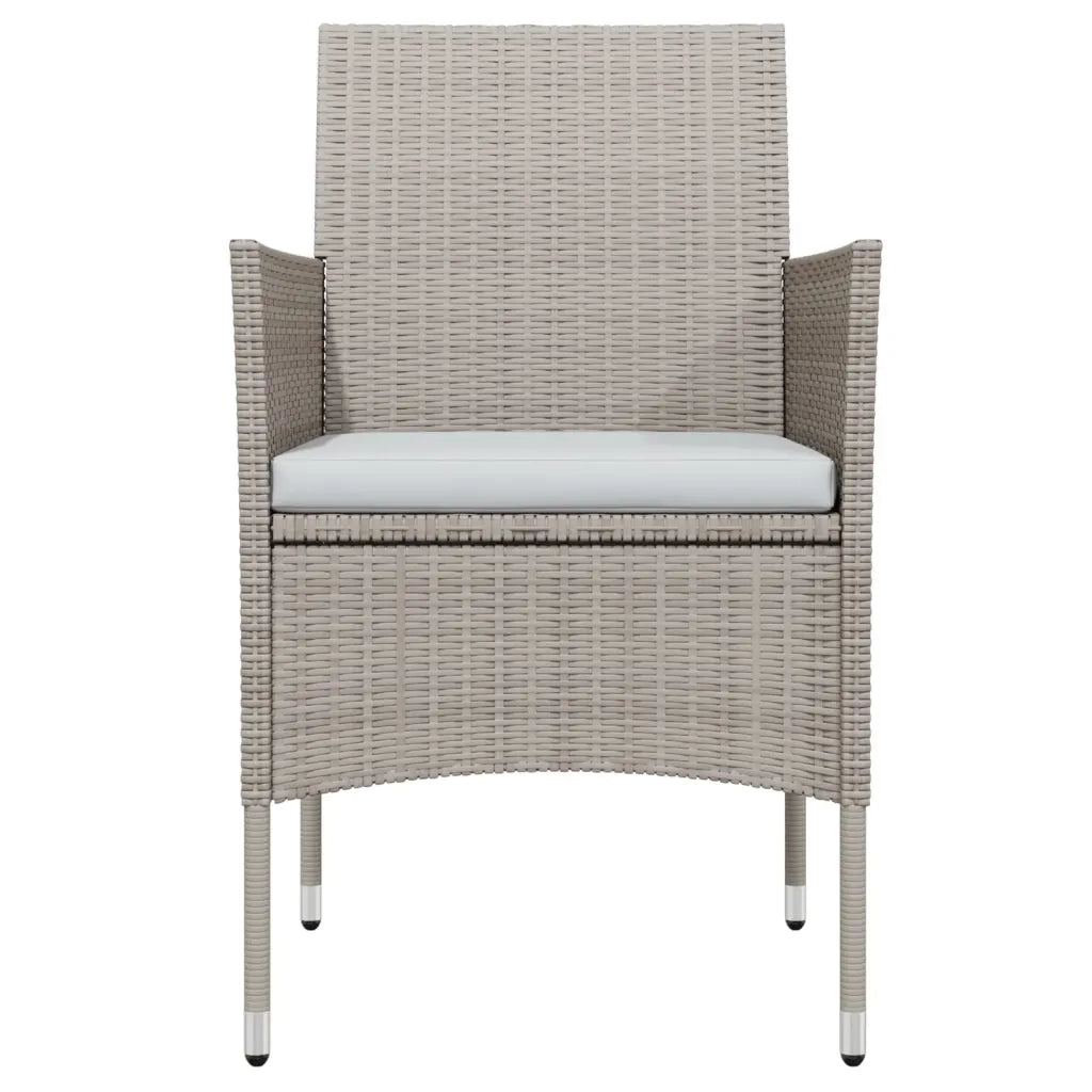 Set da Pranzo da Giardino con Cuscini 9 pz in Beige e Nero 3099328