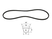 Cinghia trapezoidale sezione A modello A20 ad A63 40° 13mm 8mm 11mm - 64051