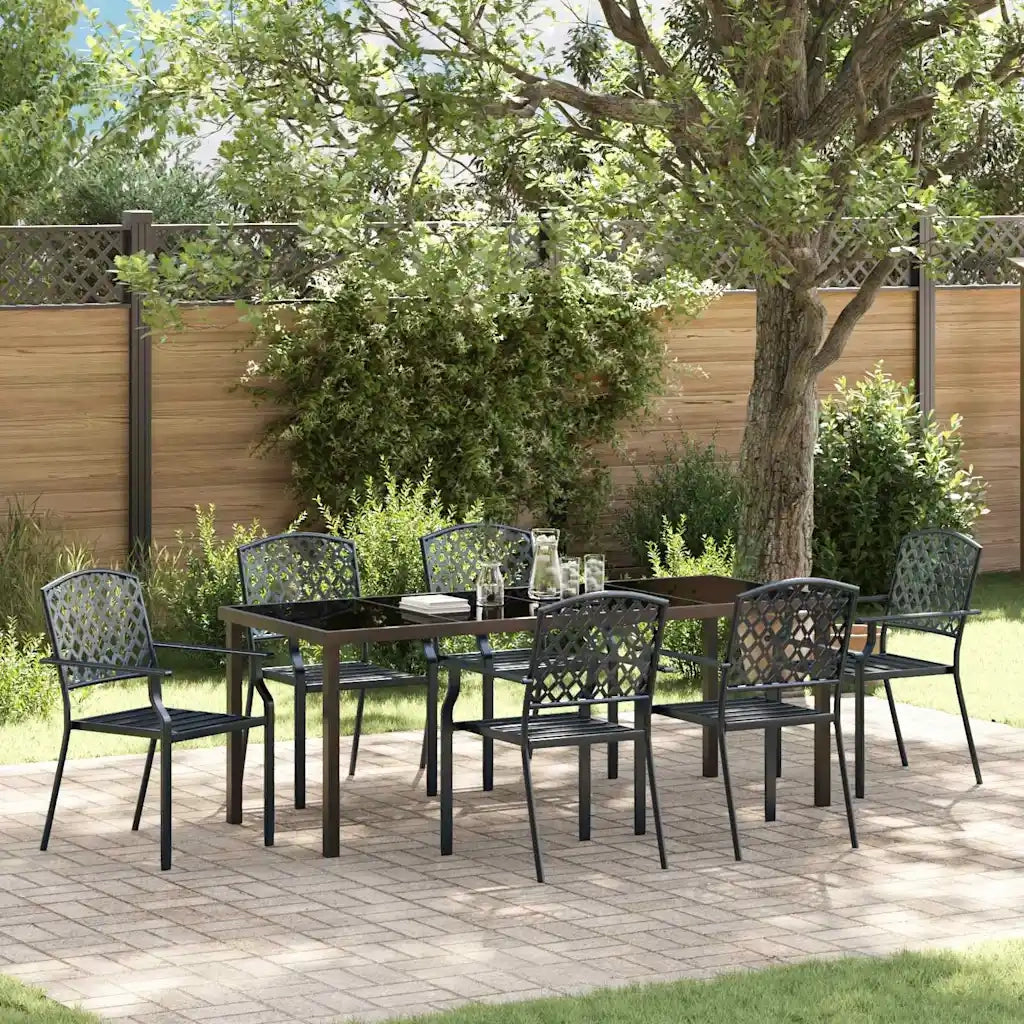 Set da Pranzo per Giardino 7 pcs Antracite 3379308