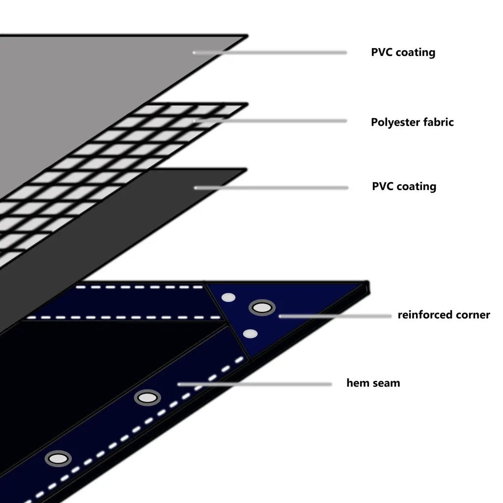 Telone 650 g/m2 6x8 m Grigio