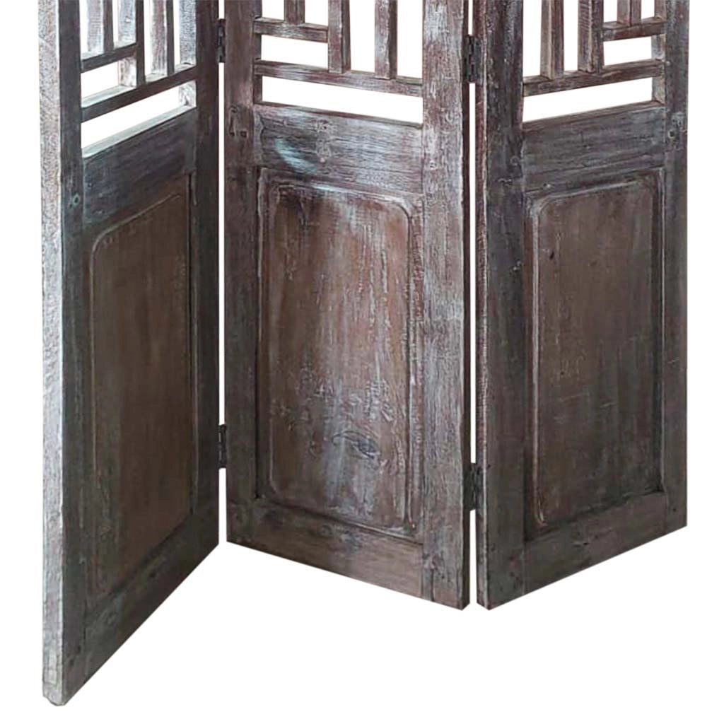 Paravento legno Marrone114x3x176h