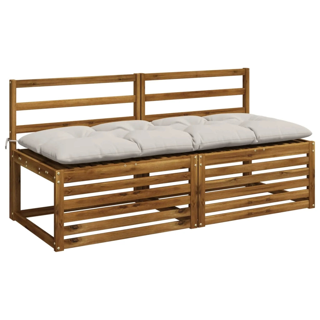 Cuscini per Panchina VIANEN 2 pz 100% Poliestere Bianco 952829