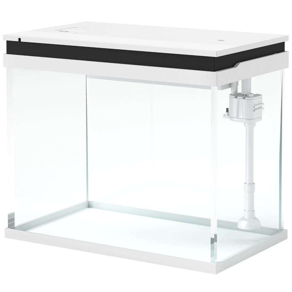 Acquario in vetro 41L ¨C Xylo ¨C con filtro, LED, pompa, bianco