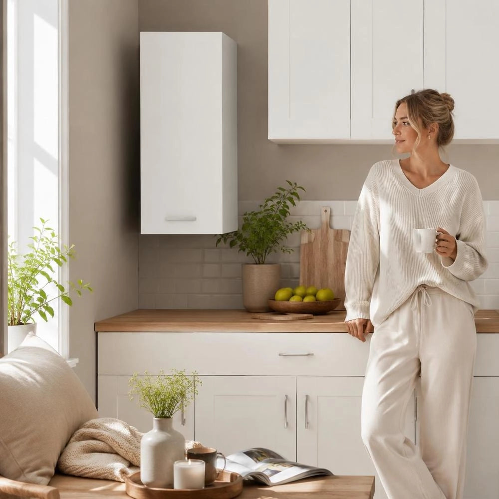 Lyon Wall Cabinet, White, 29.5x31x60 Cm, Wood-based Material