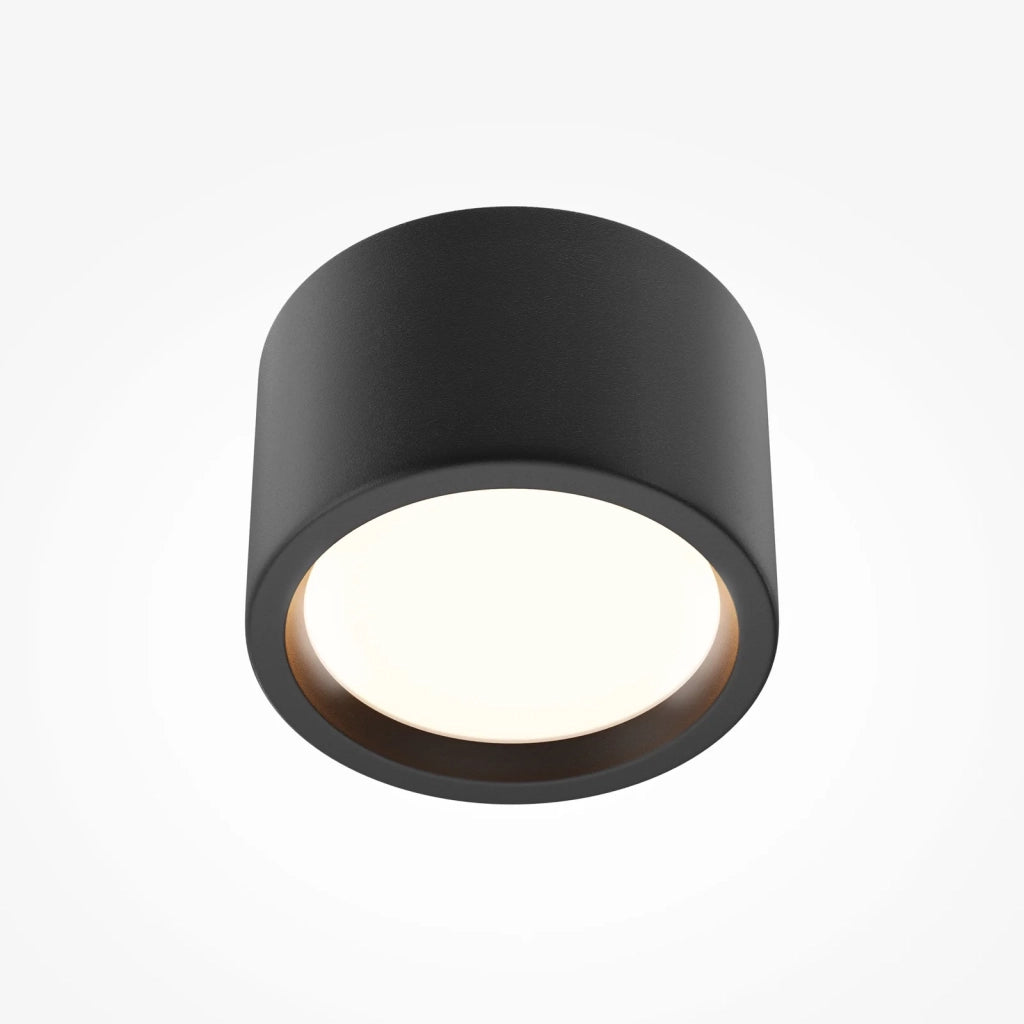Maytoni Lampada da soffitto Hydra 1 luce LED integrato nero alluminio