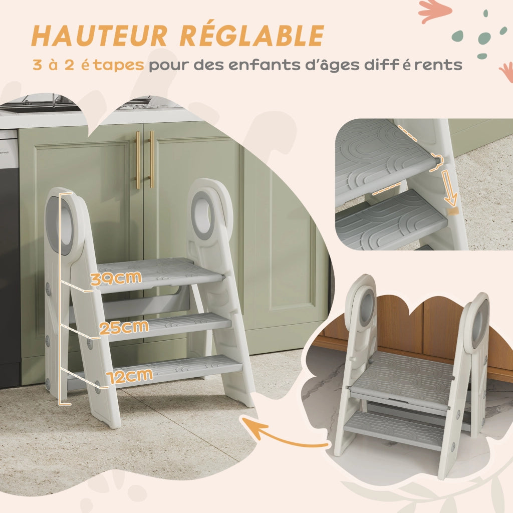 Scala per bambini 3 gradini ¨C Minimal ¨C grigio