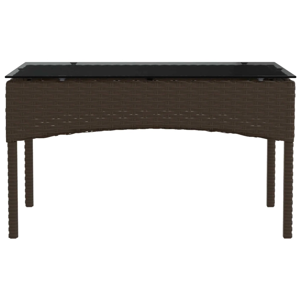 Set Divano da Giardino 2 pcs Marrone e Rosso polyrattan 4103809