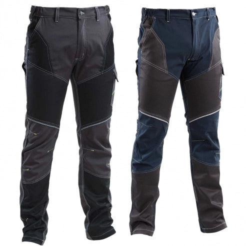 PANTALONE DA LAVORO STRETCH BLU Tg. M