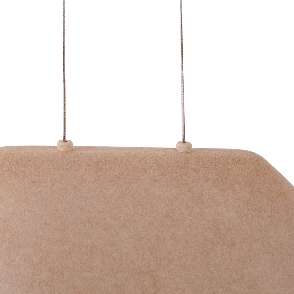 Lampada a sospensione in feltro crema LED 8W Maxlight