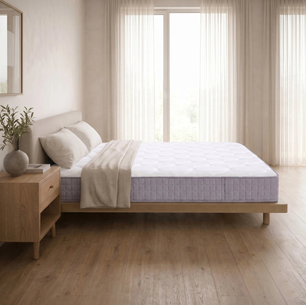 Materasso a molle insacchettate 160x200 cm; H3; 7 zone; 25 cm; bianco
