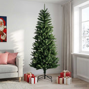 Artificial Hinged Christmas Tree 240 cm PE e PVC Verde 42052636