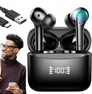 Orecchini da Traduzione - Earbuds con Traduzione in Tempo Reale - 143 Lingue - 42 Ore di Batteria - Cancello Rumore - IP7 Impermeabile - Per Uso Professionale e Viaggi