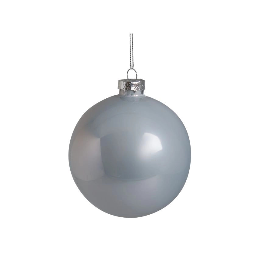 SFERA VETRO PERLATA ROYAL 8 CM CLOUD