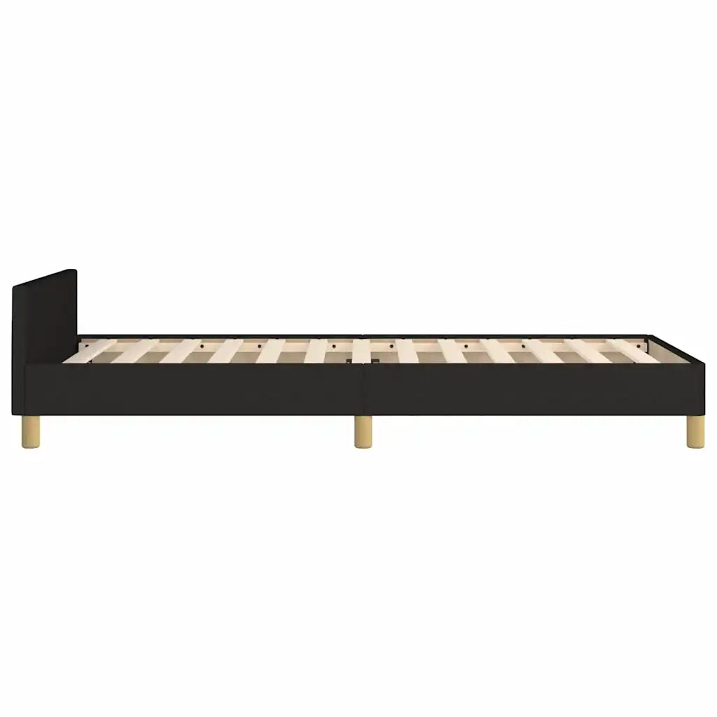 Giroletto senza Materasso Nero 90x200 cm in Tessuto 3124946