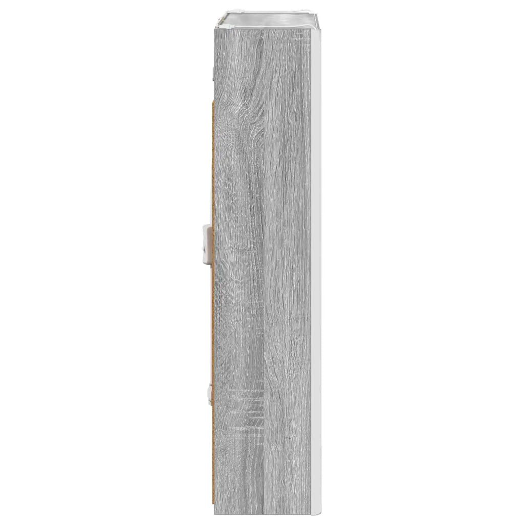 Mobiletto per specchio da bagno Grigio Sonoma 889236
