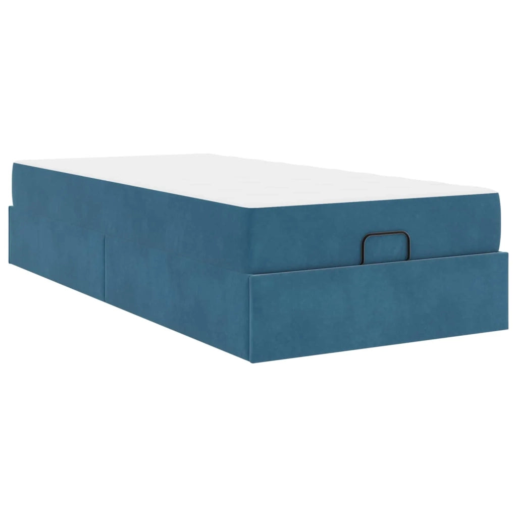 Struttura letto con materasso 2 pcs Blu Velluto 3399526