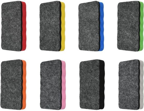 Set di lavaggio per whiteboard da 8 pezzi - Pannelli lavabili - EVA - 10,5 x 5,5 x 2 cm - Riciclabile - Pulizia efficiente