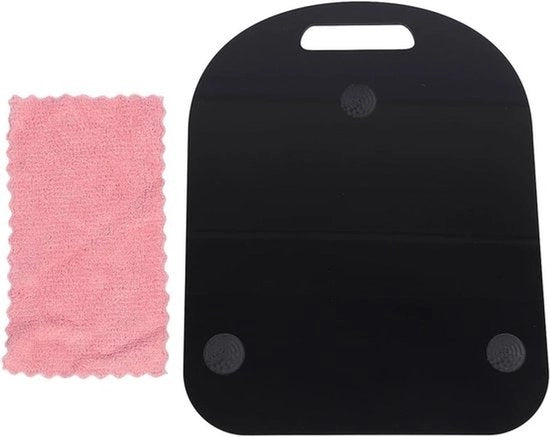 Piastra di scorrimento acrilica - Accessorio per blender - Nero - Utensili da cucina - Macchina da cucina - Adatto per TM5 TM6 - 36x28cm - Solido - Facile da spingere - Sotto il mobile - Ruote